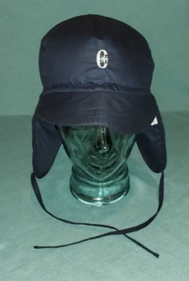 Conte of Florence Down Filled Ski Cap Black Ear Flap Vero Piumino Italy Vintage - Image 1 of 4