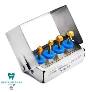 Dental Lateral Approach Drill Kit Sinus Lift Membrane Diamond Coated Burs New CE - Picture 1 of 4
