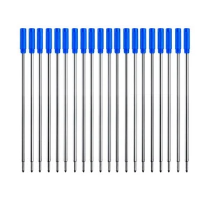 Blue Ink Refills 20pcs Replaceable Pens Refills 1mm Medium Tip - Blue - Picture 1 of 6