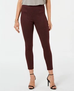 Hue 252628 Women's Tweed High-Waist Knit Leggings Sangria Size M - Picture 1 of 3