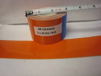 Cinta reflectante de alta intensidad 3M NARANJA 7930 2" X 25 pies Foto 1 de 4
