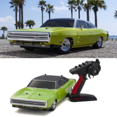 NEW Kyosho Fazer Mk2 1970 Dodge On-Road Car Charger Sublime Green RTR - Image 1 of 4