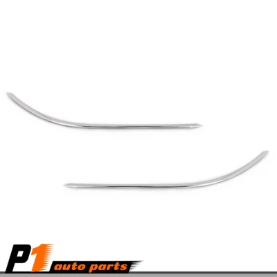 Front Bumper Trim Molding Left & Right Fit For 2012-2015 Mercedes-Benz C300 C350 Foto 1 de 4