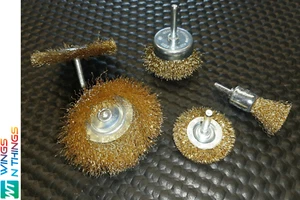 WIRE WHEEL / CUP USE WITH ROTARY DRILL METAL RUST REMOVAL - Imagen 1 de 9