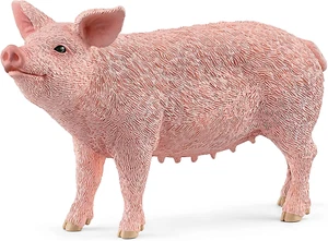 Farm World, Realistic Farm Animal Toys for Kids Ages 3 and Above, Pig Toy Figuri - Picture 1 of 12