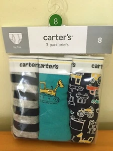NWT Carter's Boys Brief Underwear 3pair/pack Construction Trucks - Picture 1 of 1
