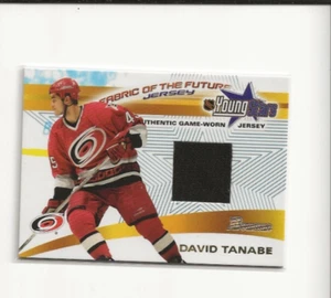David Tanabe 01-02 Bowman YoungStars Fabric of the Future Game Worn Jersey - Picture 1 of 1