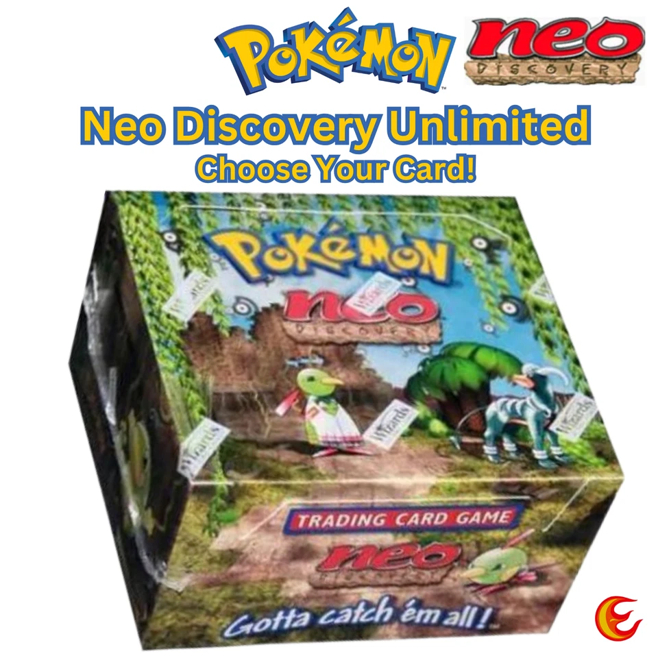 Pokémon Neo Discovery Unlimited - Choose Your Card - LP/NM 2001 WoTC - Image 1 of 1