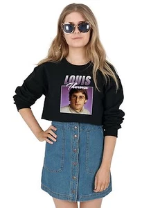 Maglione Louis Theroux Crop Maglione Top Cropped Tumblr Retrò Anni 90 Bae Divertente - Foto 1 di 3