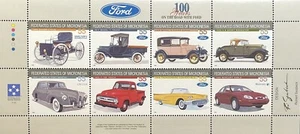 MICRONESIA FORD AUTOMOBILES STAMPS 1996 MNH CARS THUNDERBIRD LINCOLN MODEL T - Picture 1 of 1