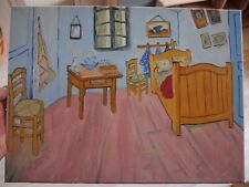 Oil painting Vincent Van Gogh - Vincent's Bedroom in Arles canvas on subframe