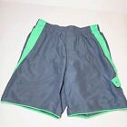 Nike Large Swim Shorts Trunks - Summer - Vacation - Pockets-Green Gray-Lined