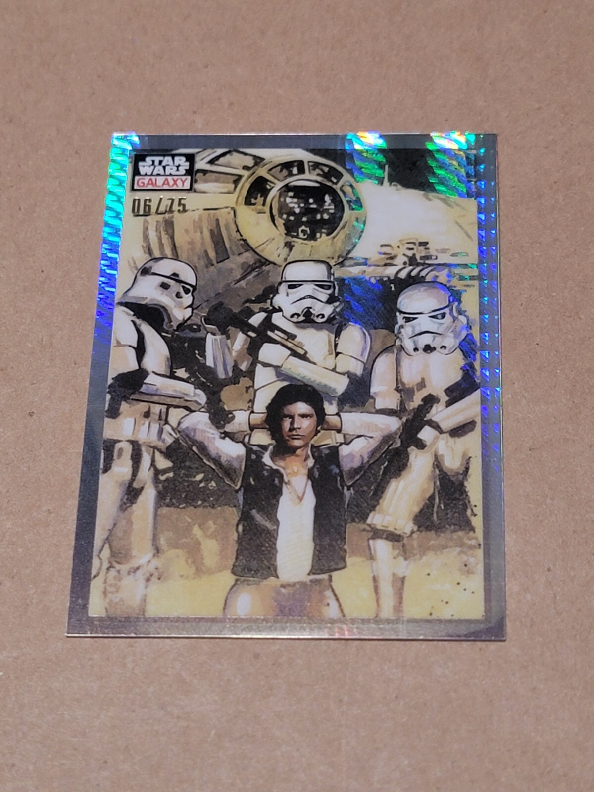 2023 Topps Chrome Star Wars Galaxy THE CAPTAIN CAPTURED Prism Refractor 6/75 #51