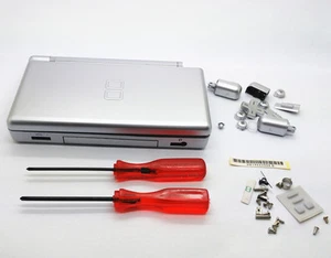 Replacement Silver Housing Shell kit for DS Lite, NDSL DSL Casing Repair Part - Picture 1 of 5