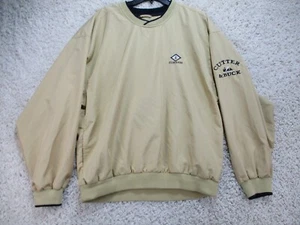 ElDorado Golf Mens Sweatshirt Large Beige Pocket Crew Neck Pullover Embroidery - Picture 1 of 11
