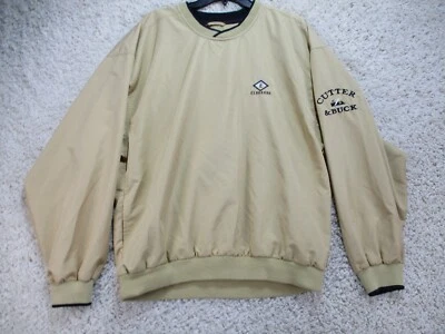 ElDorado Golf Mens Sweatshirt Large Beige Pocket Crew Neck Pullover Embroidery - Image 1 of 4