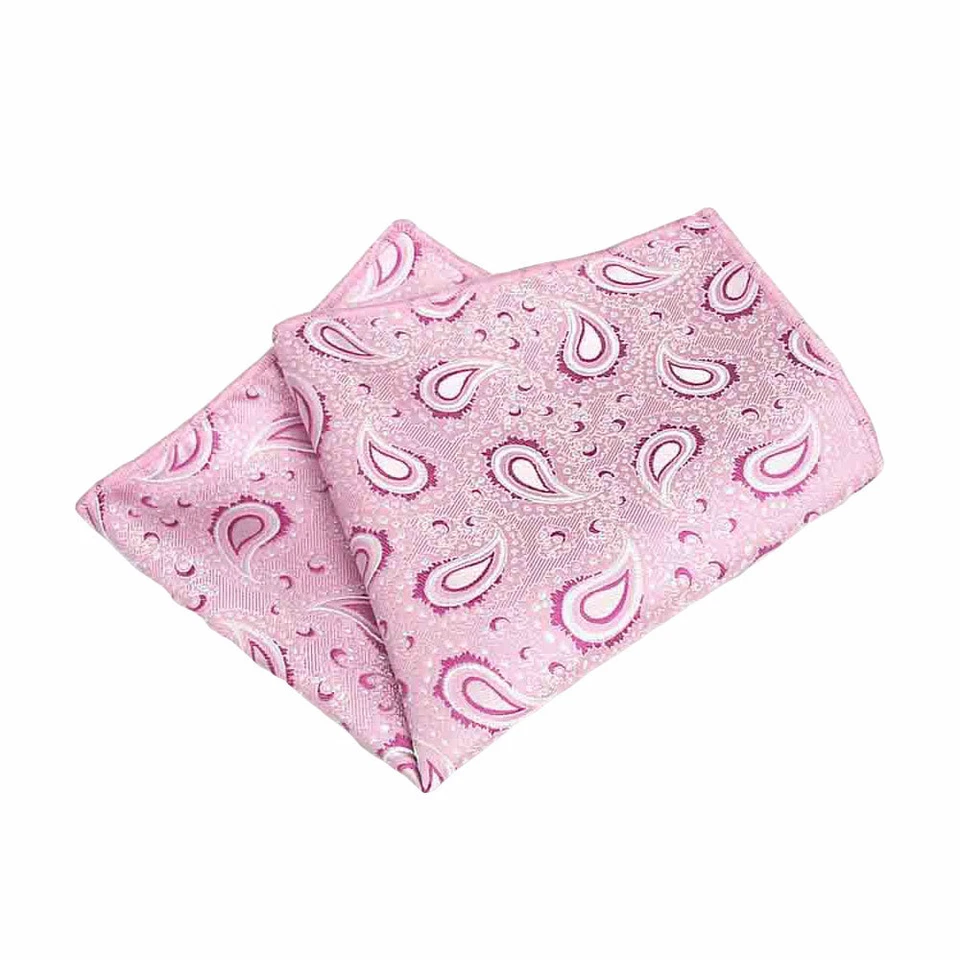 Men’s Classic Paisley Flower Handkerchief Wedding Party Pocket Square Hanky - Image 1 of 1