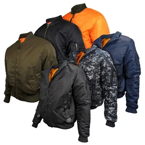 Men Location MA1 Pilot Military Army Flight Bomber Jkt Authentic Combat Coat MA2 - Picture 1 of 72