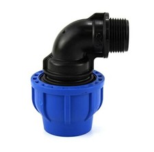 RACCORDO CURVO GOMITO COMPRESSIONE M GIUNTO RIPARATORE TUBO GIARDINO IRRIGAZIONE