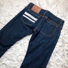 Momotaro Jeans Washed Denim Pink Stitch Selvedge Made in Okayama W26 Japan