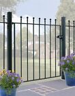 Low Garden Gates Pedestrian Gates Steel Metal Galvanised & Powder Coated Black