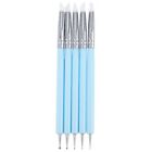 3X(5 X 2 Way Ball Styluses Dotting Tool Silicone Color Shaper Brushes Pen4781