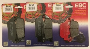 EBC Orgánico Pastillas de Freno Traseras y Delanteras Para Honda CB650F/CBR650F - Imagen 1 de 9