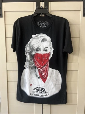 Konflic Gangster Marilyn Monroe With Red Bandana Classic Basic Crew Neck Unisex  - Image 1 of 4