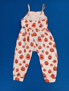 4-5T Halloween Pumpkins Themed Toddlers Jumpsuit - Picture 1 of 15