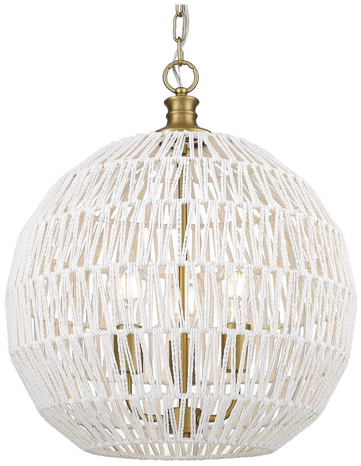 Colgante Florence 18 1/2"W Champagne Cepillado Bronce 3 Luces Foto 1 de 1