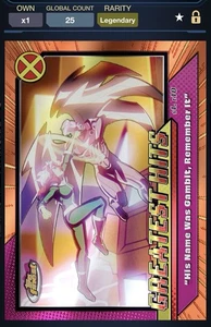 Marvel Collect Finest Legendary LE Rogue Greatest Hits His Name Was Gambit 25cc - Picture 1 of 2
