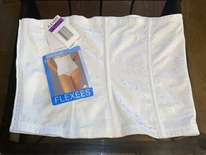 FLEXEES Size 2XL White Instant Slimmer Firm Comfort Girdle NWT - Picture 1 of 6