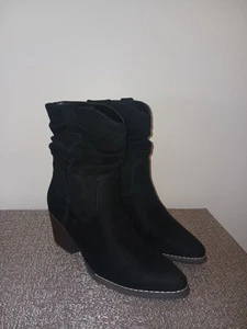 A.n.a. Schwarze Delia Stiefel lässig halbhohes Wildleder 7,5  - Bild 1 von 9
