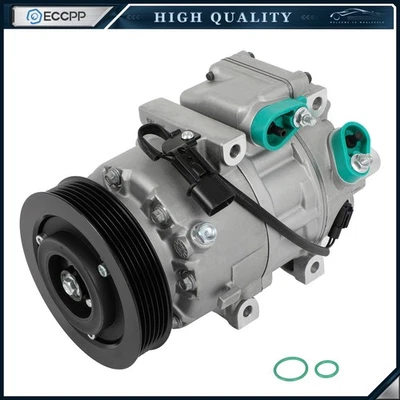 A/C Compressor w/ 6-Groove for Kia Sorento 2011-2015 For Hyundai Santa Fe 13-18 - Image 1 of 4