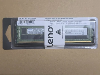 NEW Lenovo 02JK973 4X77A08636 2S2RX4 128GB DDR4 PC4-3200 RDIMM Server Memory - Image 1 of 4