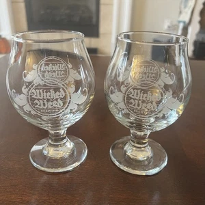 Wicked Weed Brewing Bier Schnüffler Gläser Asheville NC Brandy Tulpenschnüffler - Bild 1 von 15
