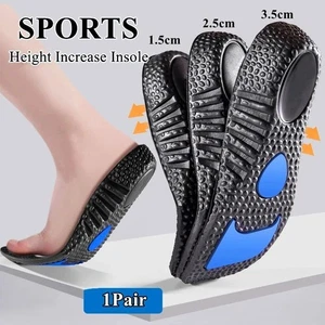 1 Paar Höhenerhöhung Einlegesohlen Atmungsaktiv Orthopädische Fersenlift Einlegesohle - Bild 1 von 19