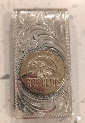 silver plated MONEY CLIP  - Image 1 of 4