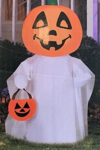 Geist Kind Halloween aufblasbar Jack-O-Latern 3,5 Fuß Gemmy NEU KOSTENLOSER VERSAND - Bild 1 von 3
