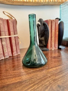 Blenko Glass Mini Bud Vase 57-C Juniper 1957 Rare Green - Picture 1 of 7