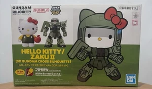 Hello Kitty/Zaku II SD Gundam Cross Silhouette Sanrio Bandai Plastic Model Kit - Picture 1 of 6