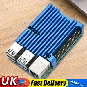 Metal Housing with Heatsink Open Case Design for RPI (Blue Without Fan) UK - Bild 1 von 7