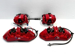 21 22 23 BMW M3 M4 G80 G82 Red Brake Caliper Set Brembo 1473 OEM - Picture 1 of 24
