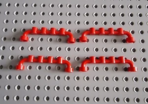 Lego Zaun Gitter Absperrung 1x6 Rot 4 Stk. Fenche City System 6140 A077 - Bild 1 von 1