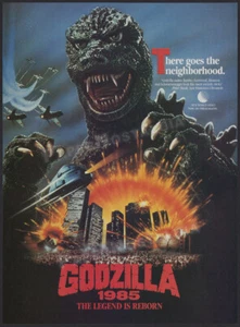 Godzilla 1985 - Original 1986 Print AD / ADVERT_ Raymond Burr_ Koji Hashimoto - Bild 1 von 1