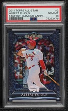 2011 Topps Diamond 60th Anniversary All-Star FanFest Albert Pujols PSA 10 GEM MT
