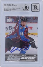 Autographed Mikko Rantanen Avalanche Hockey Slabbed Rookie Card