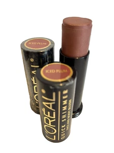 L'Oreal QUICK SHIMMER Face & Body Blush ICED PLUM SEALED LOT OF 2 - Picture 1 of 9