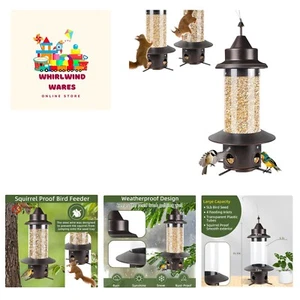 Bird Feeders for Outdoors Hanging - Squirrel Proof Wild Bird Feeders for Outs... - Picture 1 of 7