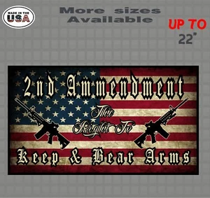 Second Amendment Rights American Flag Vinyl Decal Sticker Gun Control Stickers  - Picture 1 of 1